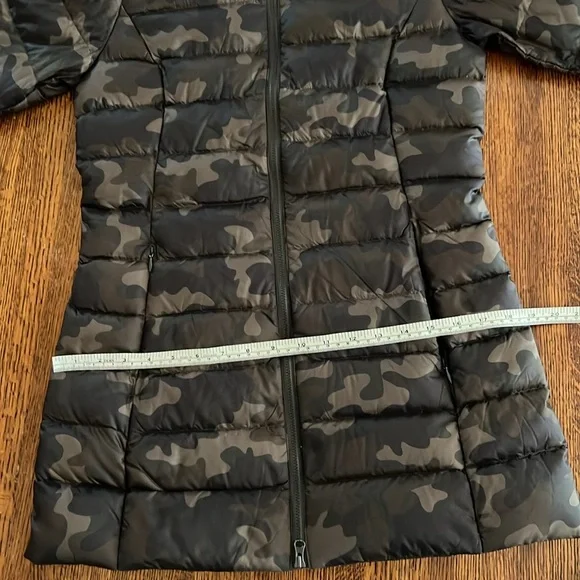 NWOT Eddie Bauer Camouflage Green Parka Packable and lightweight Size XS - Picture 13 of 16